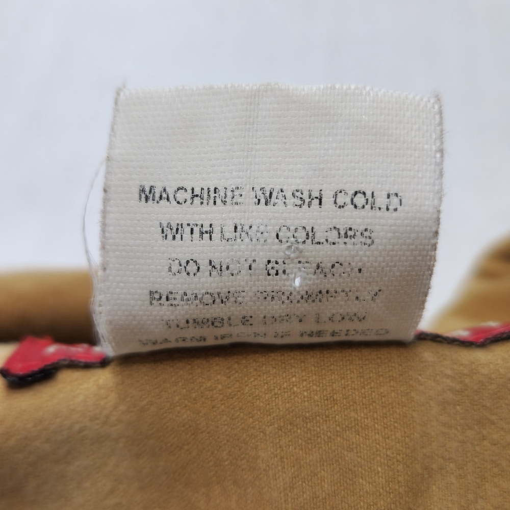 Womens Corduroy Shirt Dress S Tan Stretch Utility Y2K Style Button Front Vintage - Picture 13 of 15